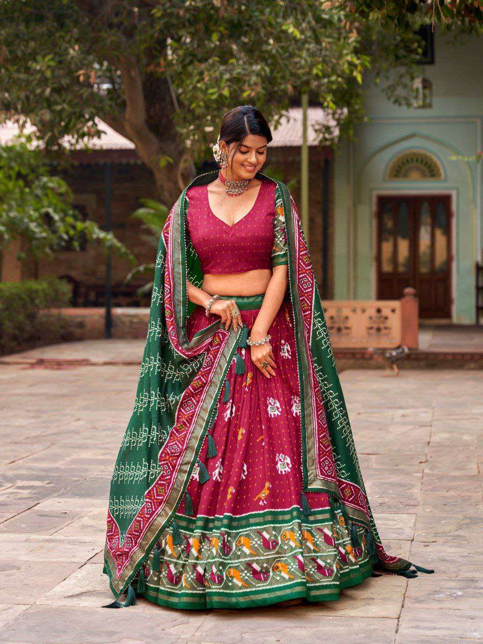 Women's Traditional Printed Lehenga Choli Set with Bandhani Dupatta ? Festive & Navratri Wear - Image 11